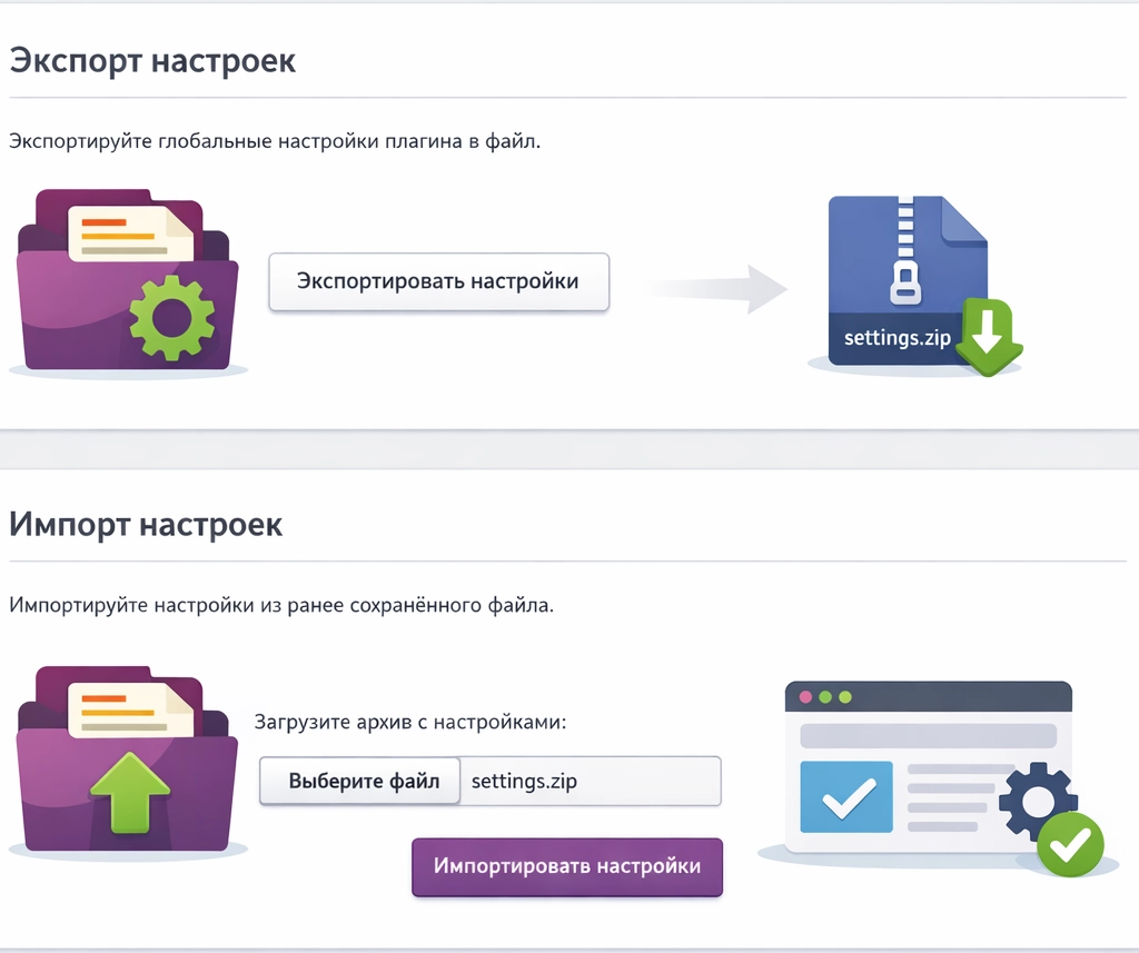Как перенести настройки Yoast SEO на другой сайт?