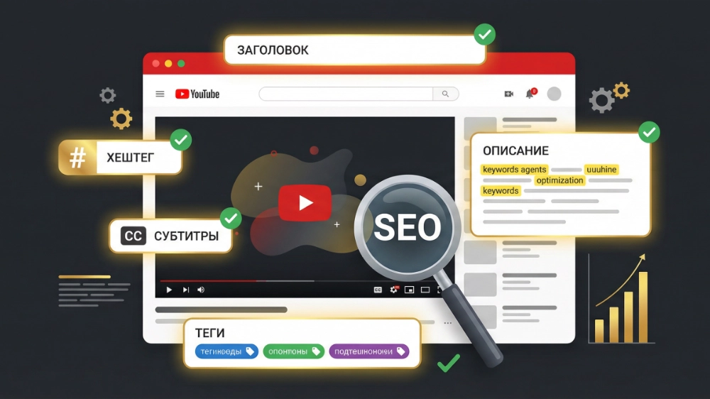 YouTube SEO — оптимизация заголовков, описаний и тегов видео