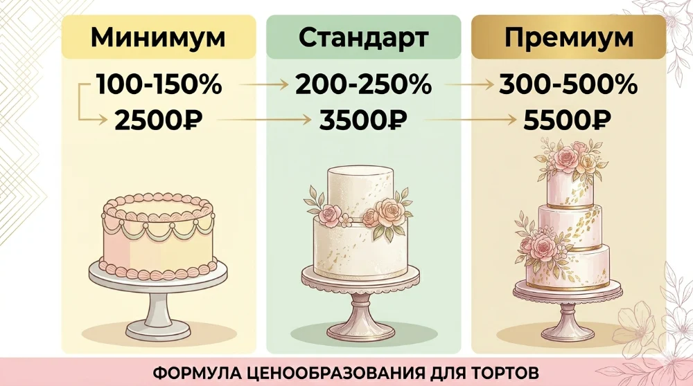 какую наценку ставить на торты - как формировать цену на торт - ценообразование кондитерских изделий